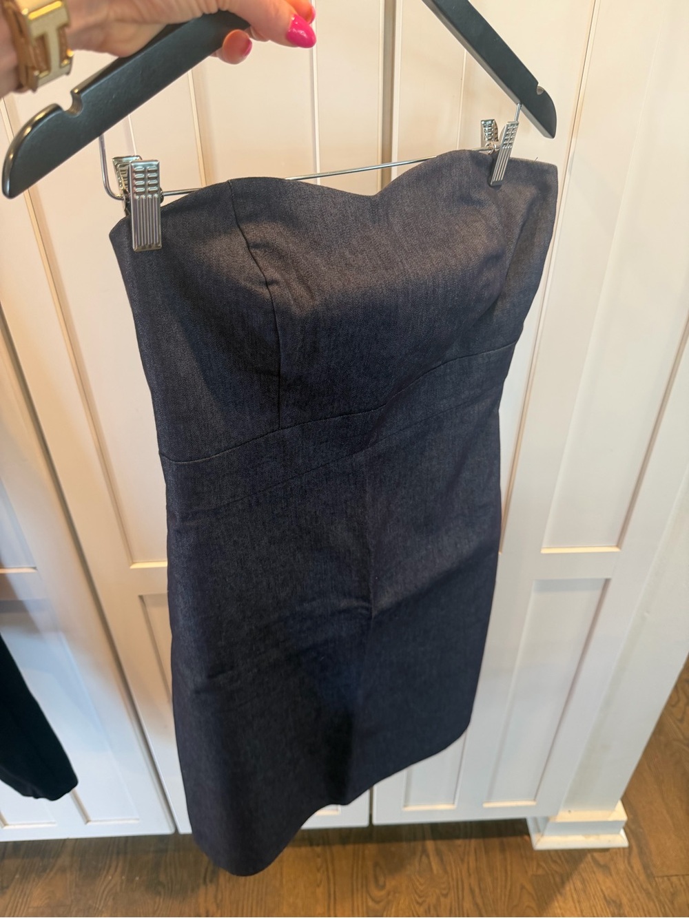 Size-8 Merona Navy Blue denim dress